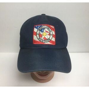 BSA Scouts‎ 2002 Woodfield Rangers Staff Hat strap back navy blue Baseball Cap
